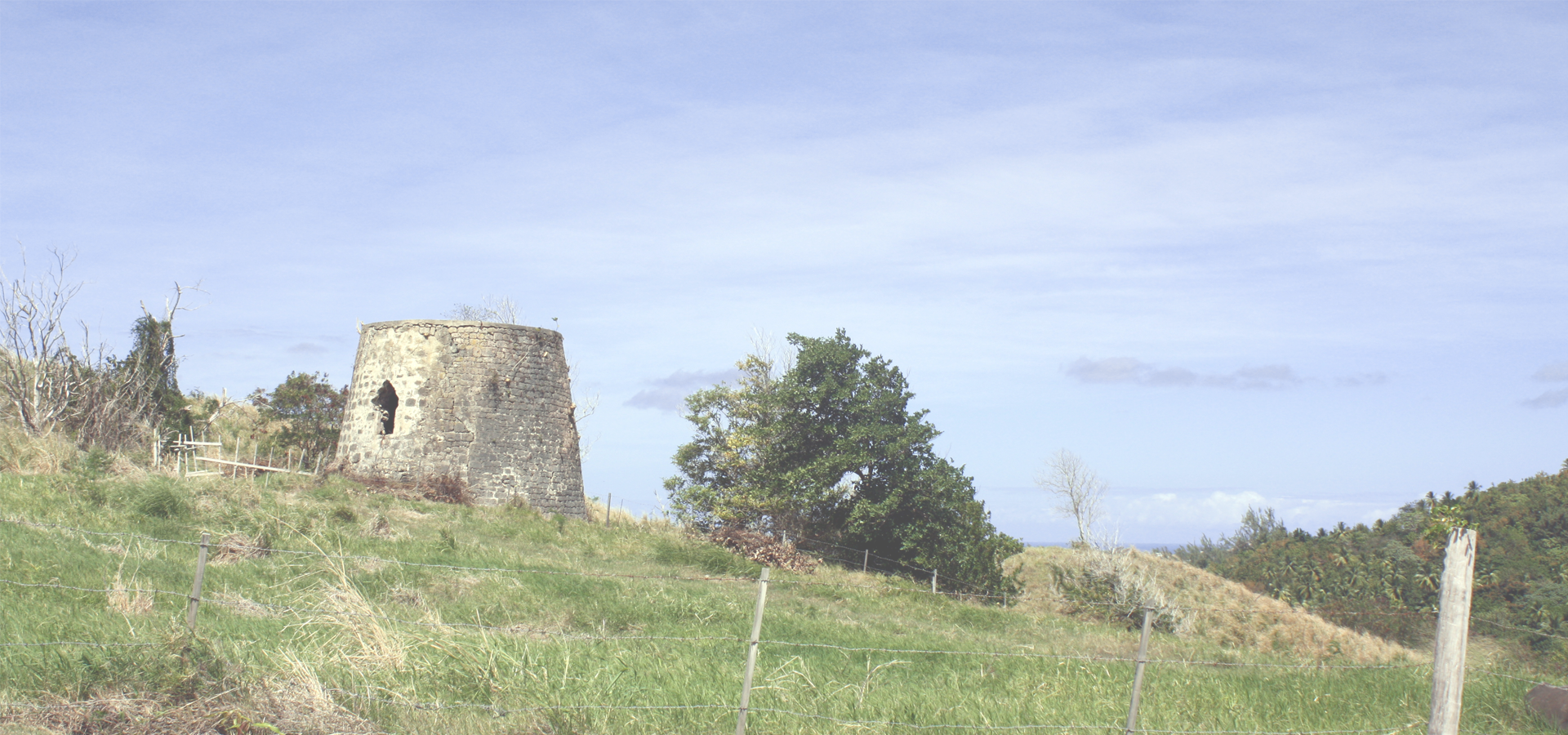 Ruined tower mill in Saint Andrew Parish, Barbados