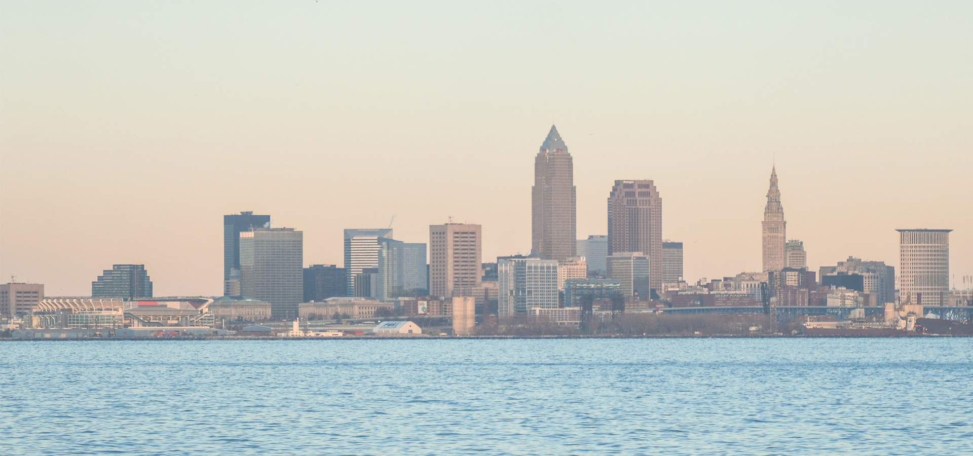 Downtown Cleveland from Lakewood Park, Ohio
