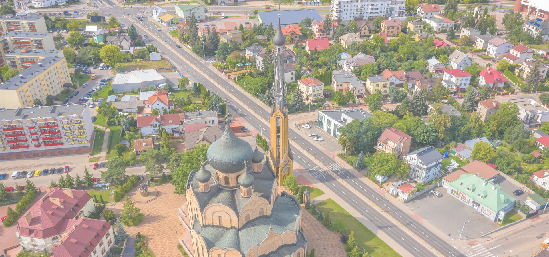 Aerial view of Bialystok, Poland